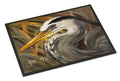 Blue Heron Doormat Indoor Outdoor 24H X 36W Front Door Mat Rugs for Entryway, Non Slip Washable Low Pile,