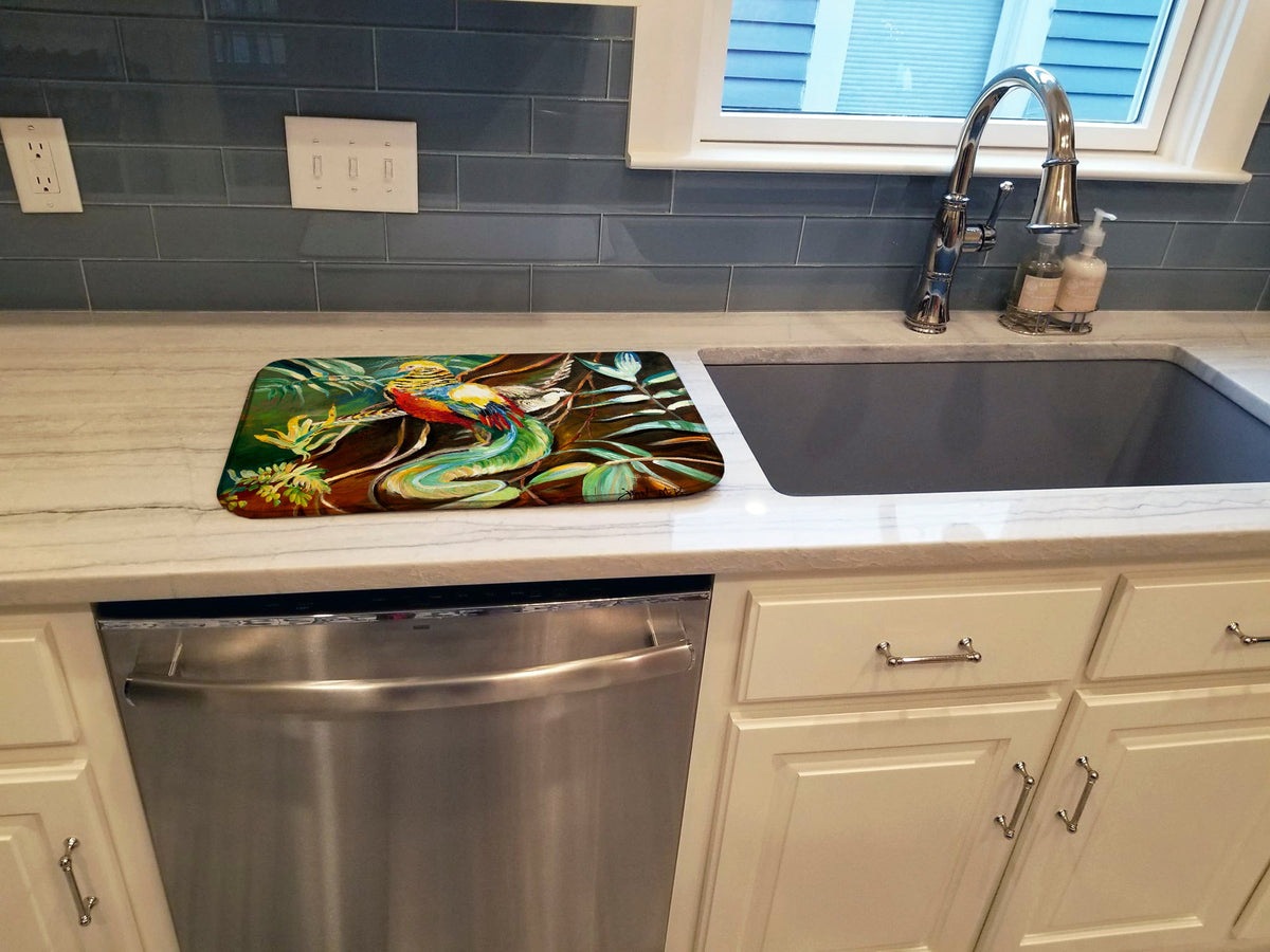 Mandarin Pheasant Dish Drying Mat Absorbent Dish Drying Mat Pad for Kitchen Counter Dish Drainer Mat for Countertop, 14 x 21", Multicolor