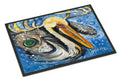Pelican Dressed as a Reindeer Doormat Indoor Outdoor 18H X 27W Front Door Mat Rugs for Entryway, Non Slip Washable