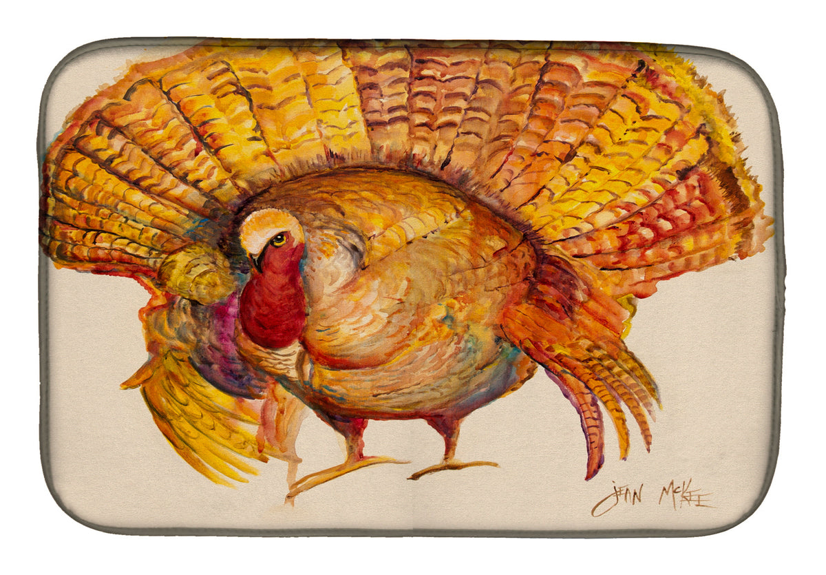 Turkey Dish Drying Mat Absorbent Dish Drying Mat Pad for Kitchen Counter Dish Drainer Mat for Countertop, 14 x 21", Multicolor