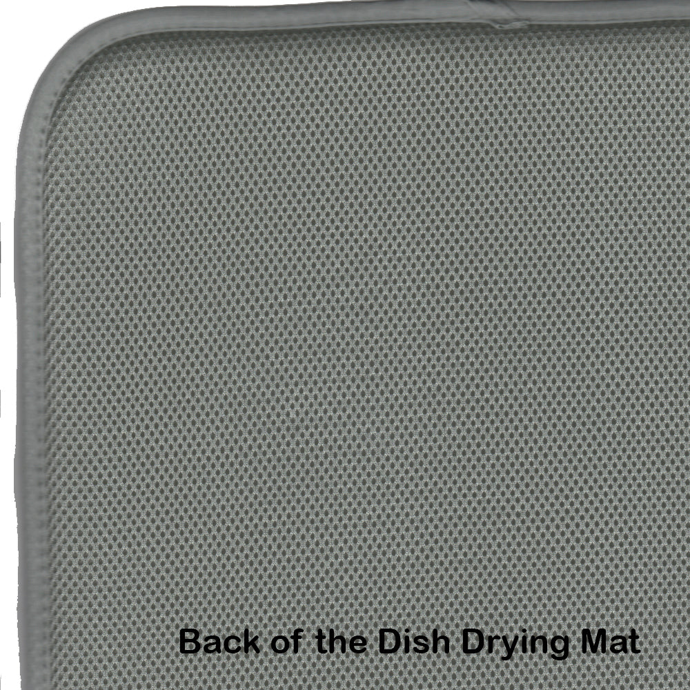 Seven Boats Sailboats Dish Drying Mat Absorbent Dish Drying Mat Pad for Kitchen Counter Dish Drainer Mat for Countertop, 14 x 21", Multicolor
