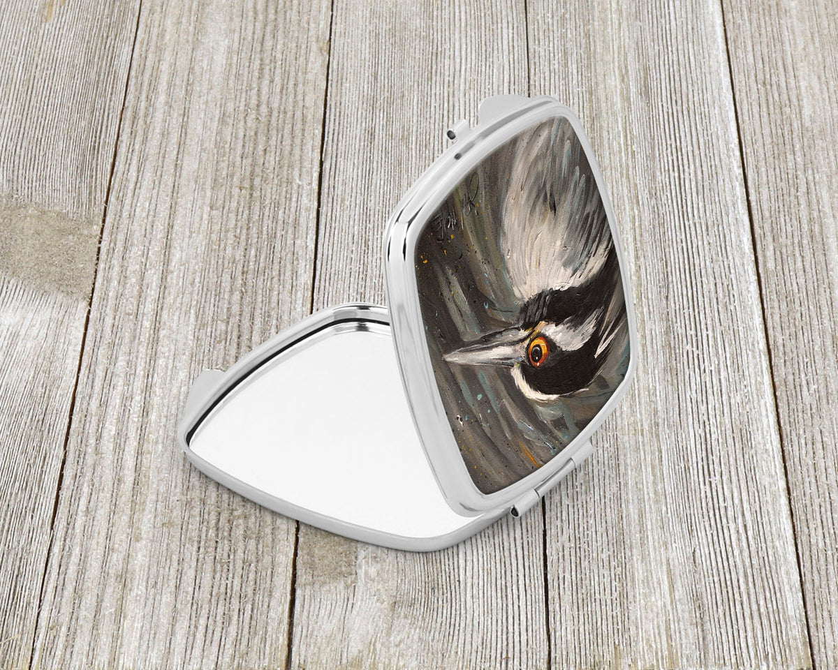 Night Heron Compact Mirror Decorative Travel Makeup Mirror for Women Girls Gifts Pocket Makeup Mirror Folding Handheld