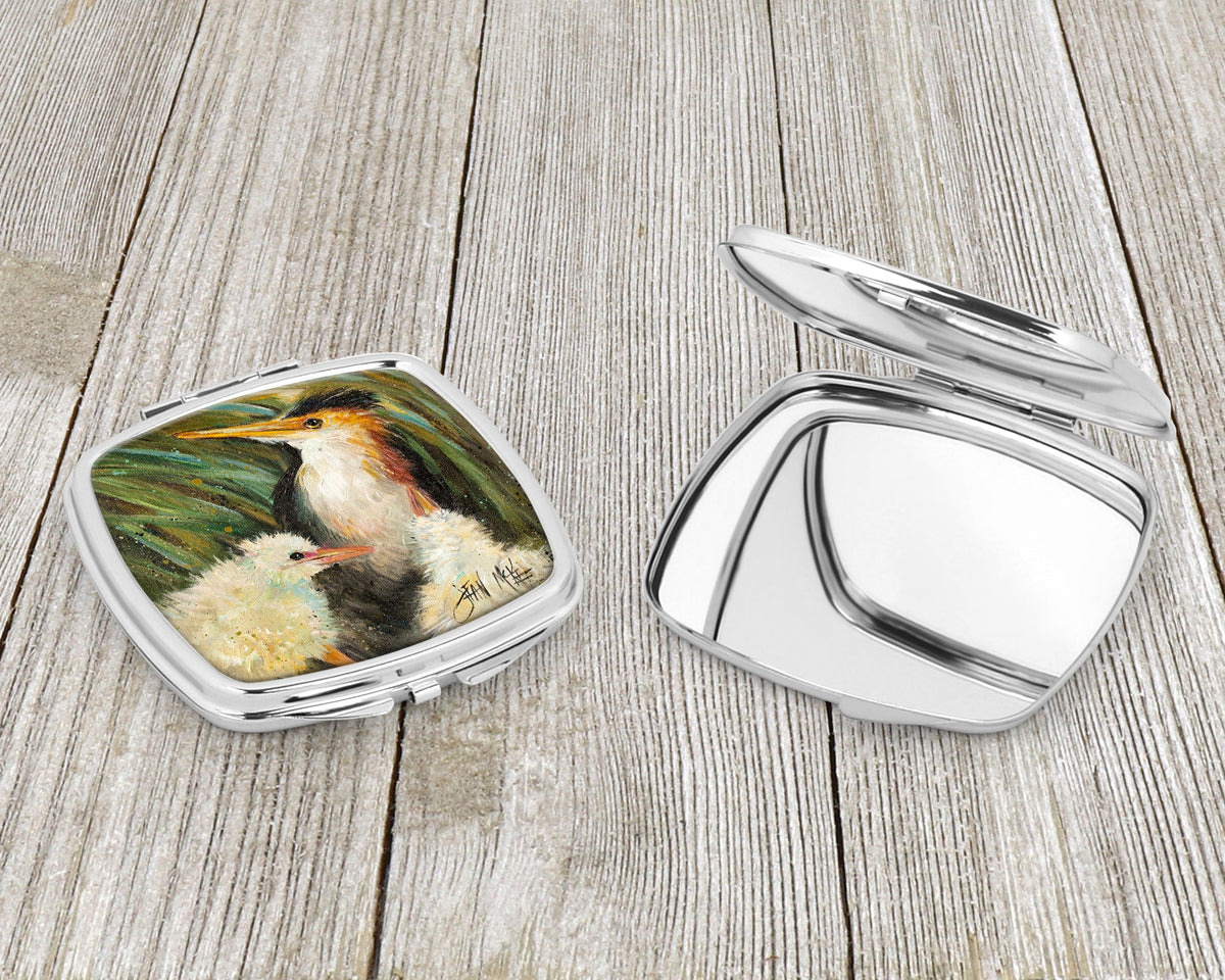 Happy Family Compact Mirror Decorative Travel Makeup Mirror for Women Girls Gifts Pocket Makeup Mirror Folding Handheld