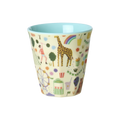 Kids Melamine Cup - Small - Fun Fair Mint Print - 5.4oz -