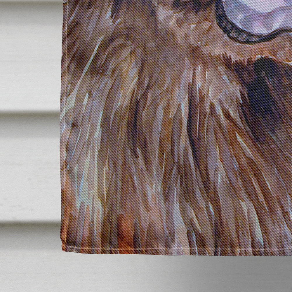 Newfoundland Fall Leaves Portrait House Flag 28x40 Porch Sleeve Pole Decorative Outside Yard Banner Artwork Wall Hanging, Polyester