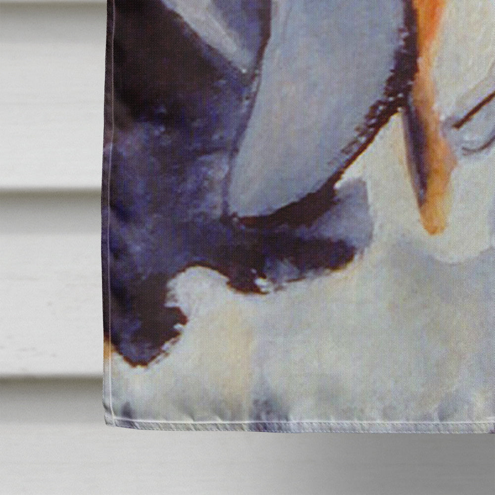 Basset Hound Fall Leaves Portrait House Flag 28x40 Porch Sleeve Pole Decorative Outside Yard Banner Artwork Wall Hanging, Polyester