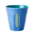 Melamine Cup - Medium with Alphabet in Bluish Colors | Letter I