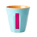 Melamine Cup - Medium with Alphabet in Pinkish Colors | Letter I