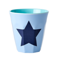 Medium Melamine Cup | Star in Soft Blue Print
