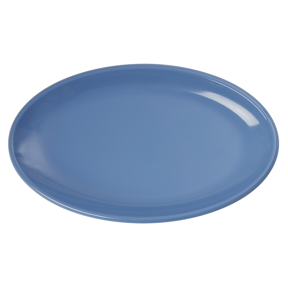 Large Melamine Serving Dish - Dusty Blue