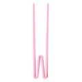 Melamine 'Beginner Friendly' Chopsticks in Assorted Classic Colors | Pink