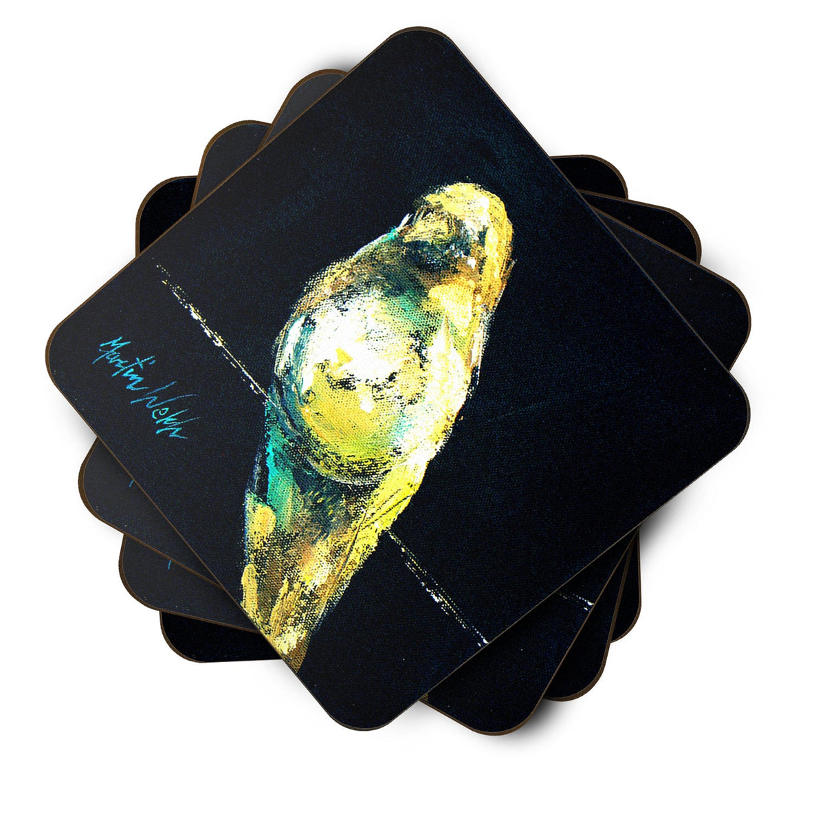 Bird Birdie Foam Coasters Set of 4 Cup Coasters for Indoor Outdoor, Tabletop Protection, Anti Slip, Mouse pad Material