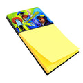 Mardi Gras Throw me something mister Watercolor Sticky Note Holder Refillable Dispenser Desk Accessory 3x3 Pad Gift