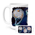 Oysters Give Me More Ceramic Coffee Mug 15 oz Decorative Large C Handle Mug Cup for Tea, Cocoa Hot Chocolate