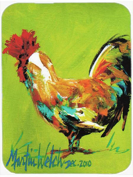 Cockadoo Rooster Cutting Board Tempered Glass Kitchen Cutting Surface, Heat Resistant Chopping, Non-Slip Feet, Food Prep & Serving