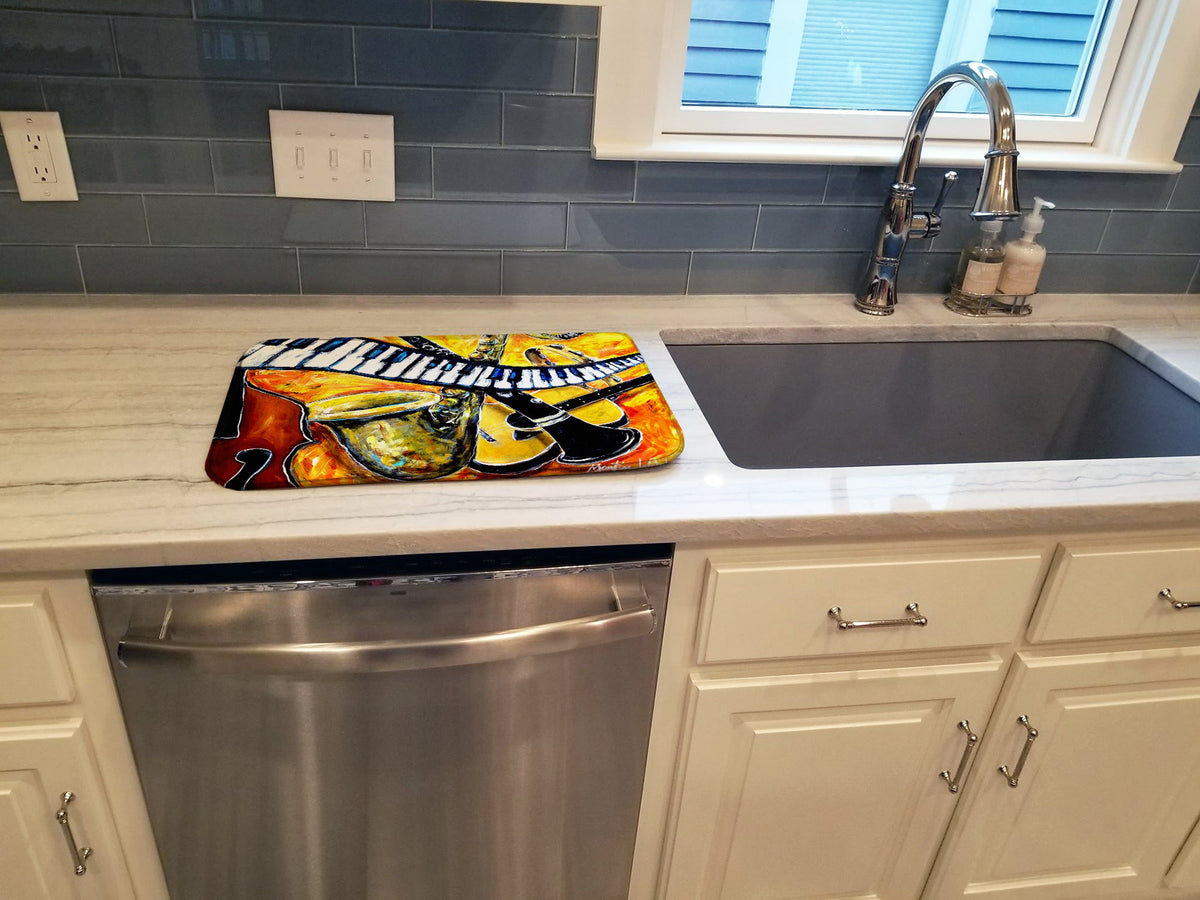 All That Jazz Dish Drying Mat Absorbent Dish Drying Mat Pad for Kitchen Counter Dish Drainer Mat for Countertop, 14 x 21", Multicolor