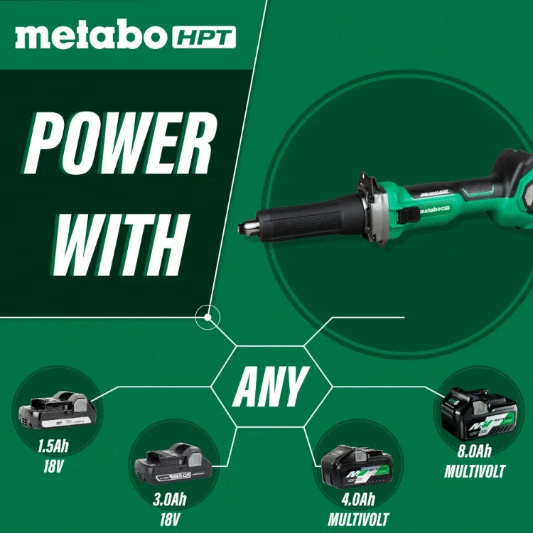 Metabo HPT GP18DAQ4M 18V Brushless 2 Inch Variable Slide Switch Die Grinder (Tool Body Only)