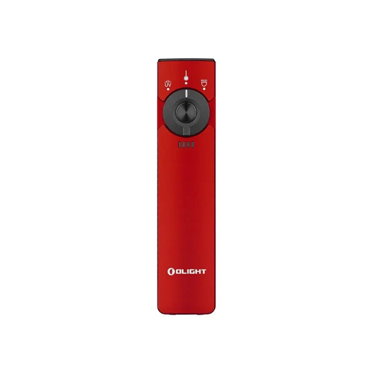 OLIGHT ARKFELDPRO3RRDCWV3RGL Arkfeld Pro Flat EDC Flashlight with LED Light UV and Laser - Red