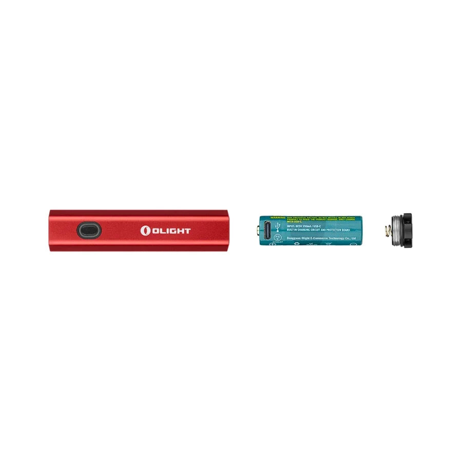 OLIGHT DIFFUSERD Diffuse 700 Lumens EDC Pocket Flashlight - Red