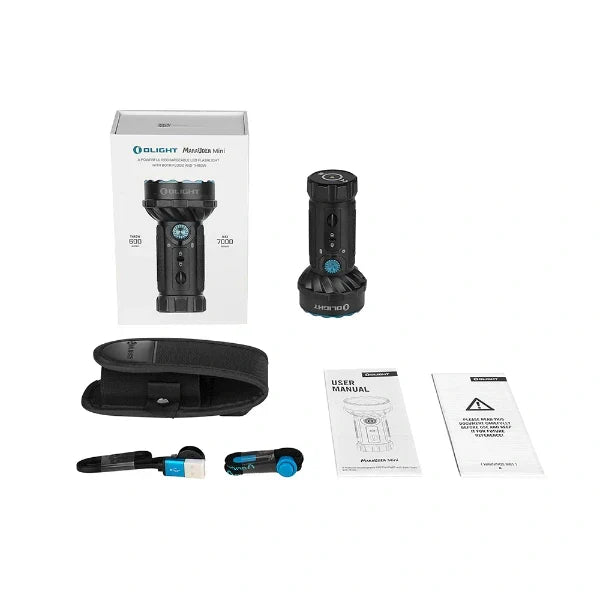 OLIGHT MARAUDERMINIBK Marauder Mini Powerful LED Flashlight With RGB - Black