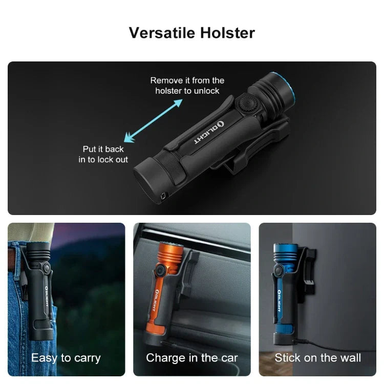 OLIGHT SEEKER4PROMNBUREGULAR Seeker 4 Pro High Power Flashlight - Midnight Blue CW(5700~7000K)