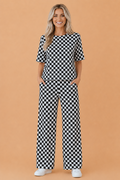 Checker Short Sleeve Tee & Pants Set