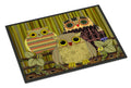 Fall Wisdom Owl Doormat Indoor Outdoor 18H X 27W Front Door Mat Rugs for Entryway, Non Slip Washable