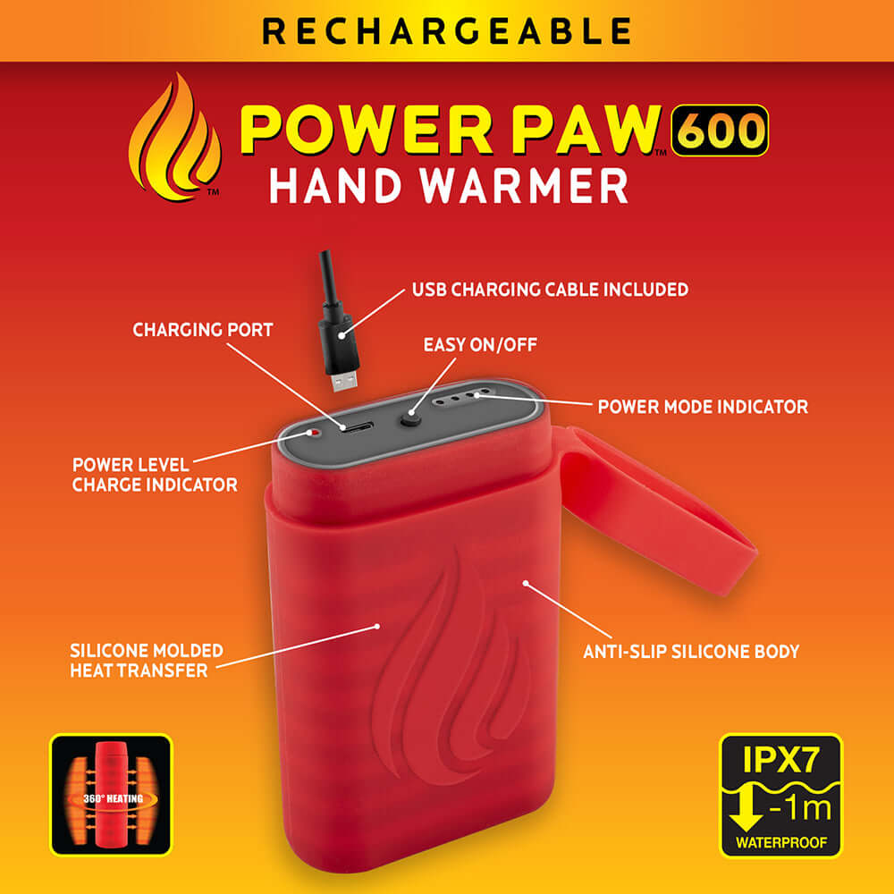 POWERPAW IPX7 Premium Hand Warmer Family Package