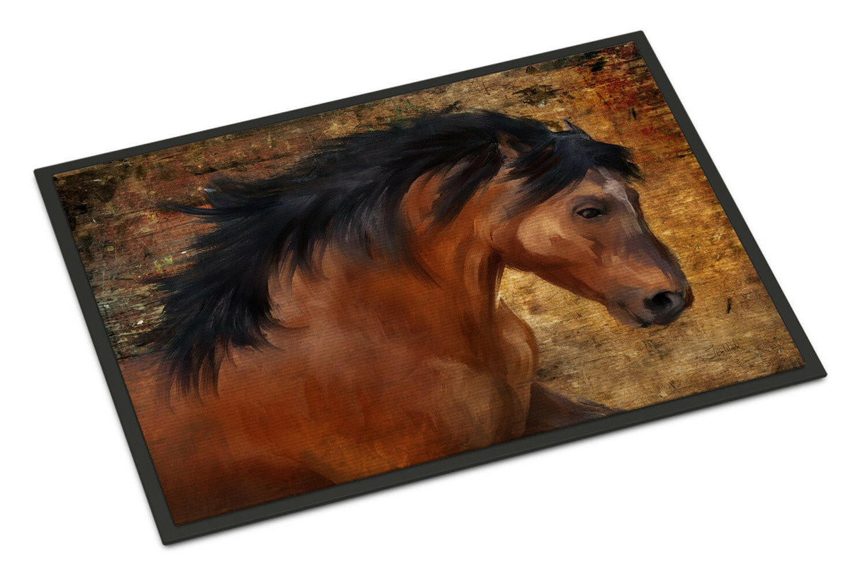 Wild Horse Doormat Indoor Outdoor 18H X 27W Front Door Mat Rugs for Entryway, Non Slip Washable