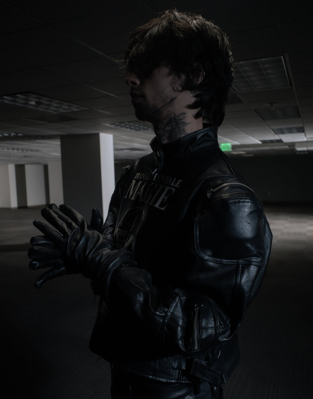 BL MAGIE LEATHER PADDED JACKET W/ SOFTENED DETACHABLE GLOVES