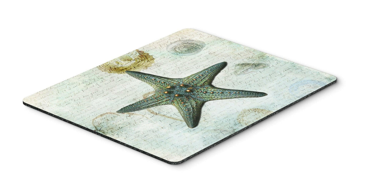 Beach Knobby Sea Stars Starfish Mouse Pad, Heat Resistant Trivet Hot Pad , Non Slip Rubber Desk Mat, Kitchen Counter Protector, Home Office Decor Gift
