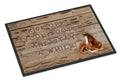 Kick off your boots and stay a while Doormat Indoor Outdoor 18H X 27W Front Door Mat Rugs for Entryway, Non Slip Washable