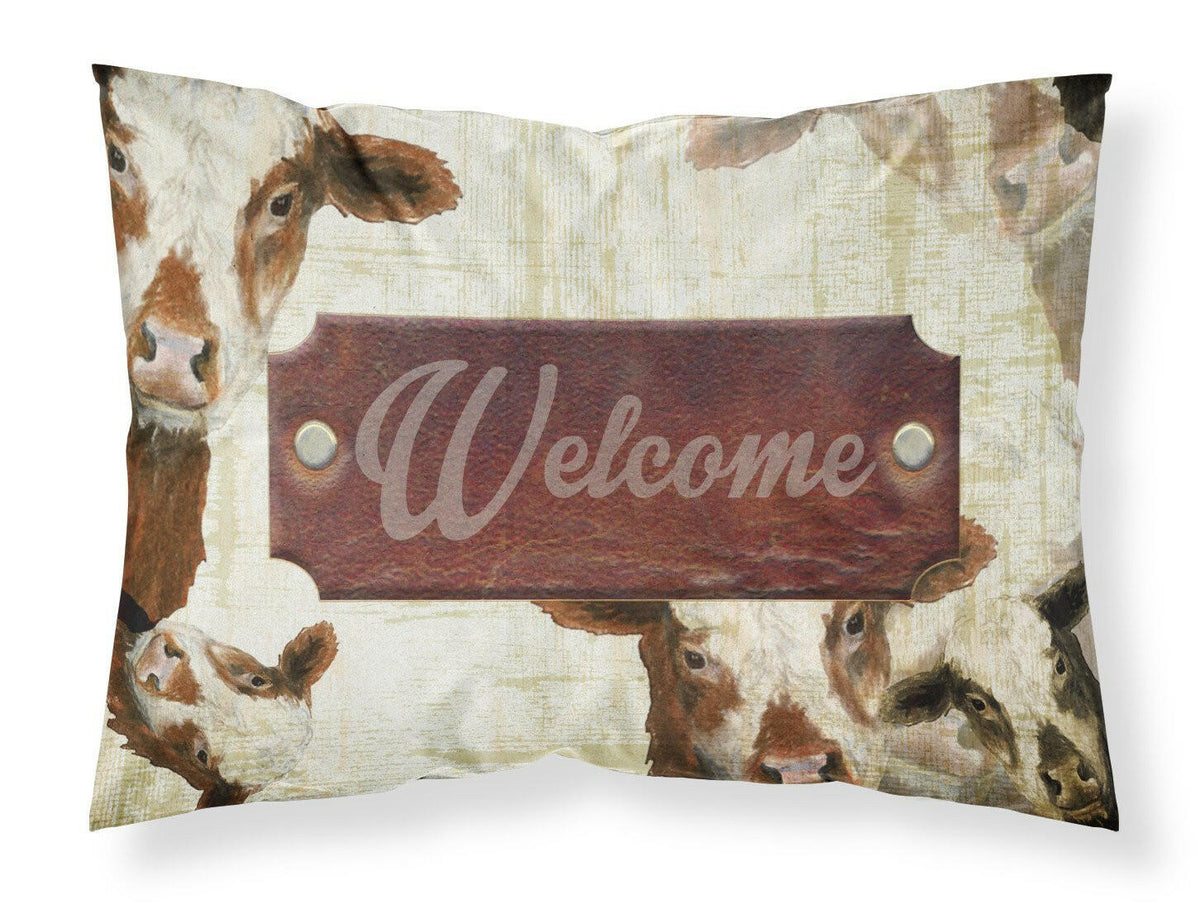 Welcome cow Standard Pillowcase Lightweight Super Soft Easy Care Decorative Artwork Pillowcase, Standard