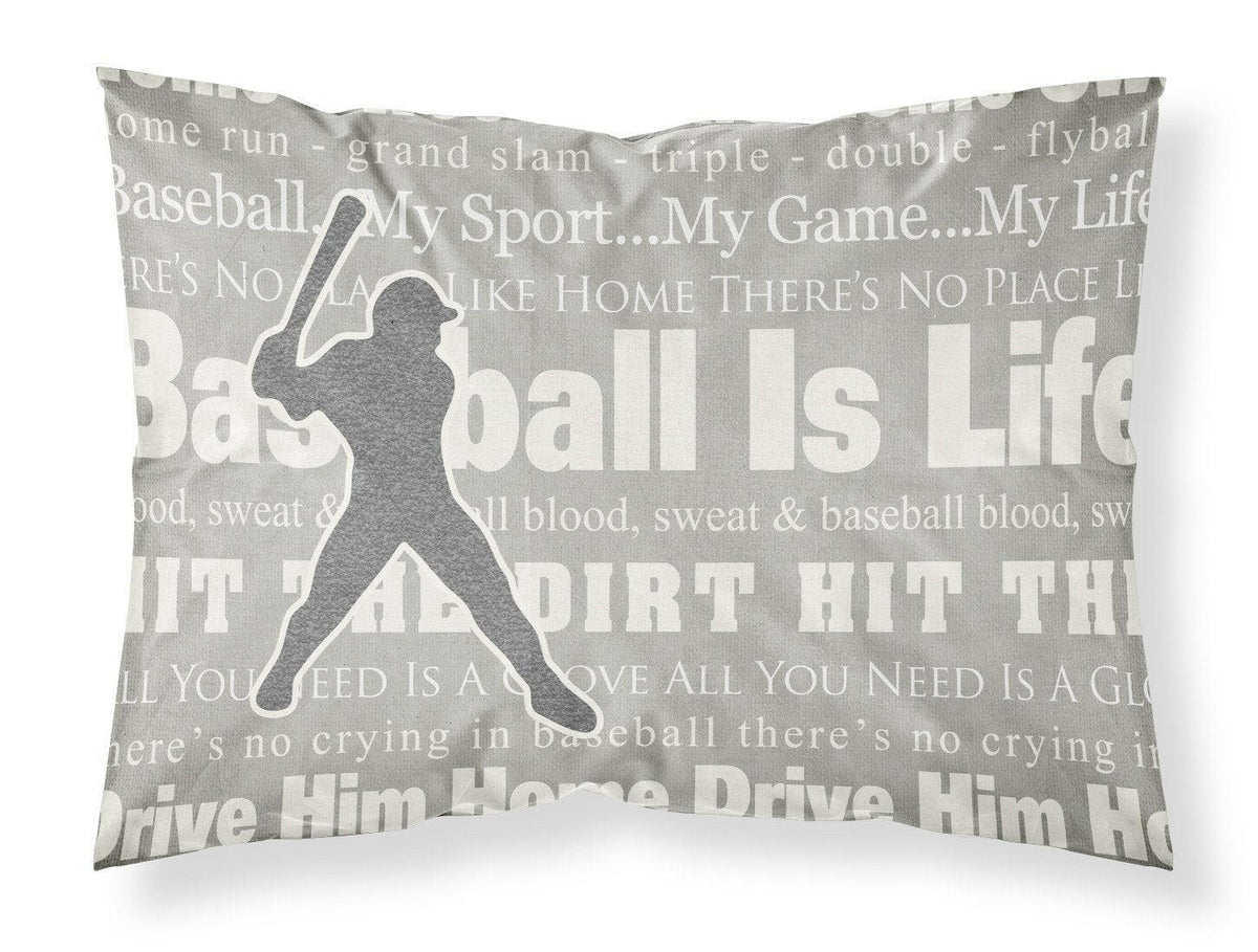 Baseball is Life Standard Pillowcase Lightweight Super Soft Easy Care Decorative Artwork Pillowcase, Standard