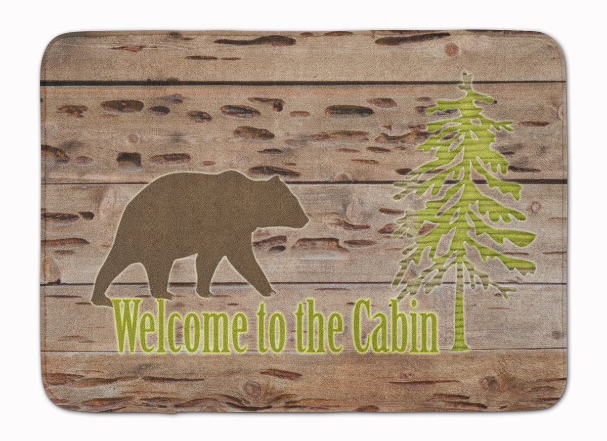 Welcome to the Cabin Memory Foam Kitchen Mat Machine Washable Anti-Fatigue Cushion Comfort Bath or Kitchen Rug