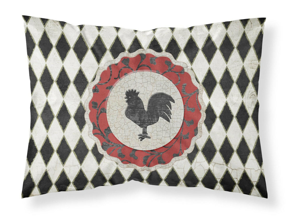 Rooster Harlequin Black and white Standard Pillowcase Lightweight Super Soft Easy Care Decorative Artwork Pillowcase, Standard