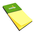 I'd rather be Golfing Man on Green Watercolor Sticky Note Holder Refillable Dispenser Desk Accessory 3x3 Pad Gift