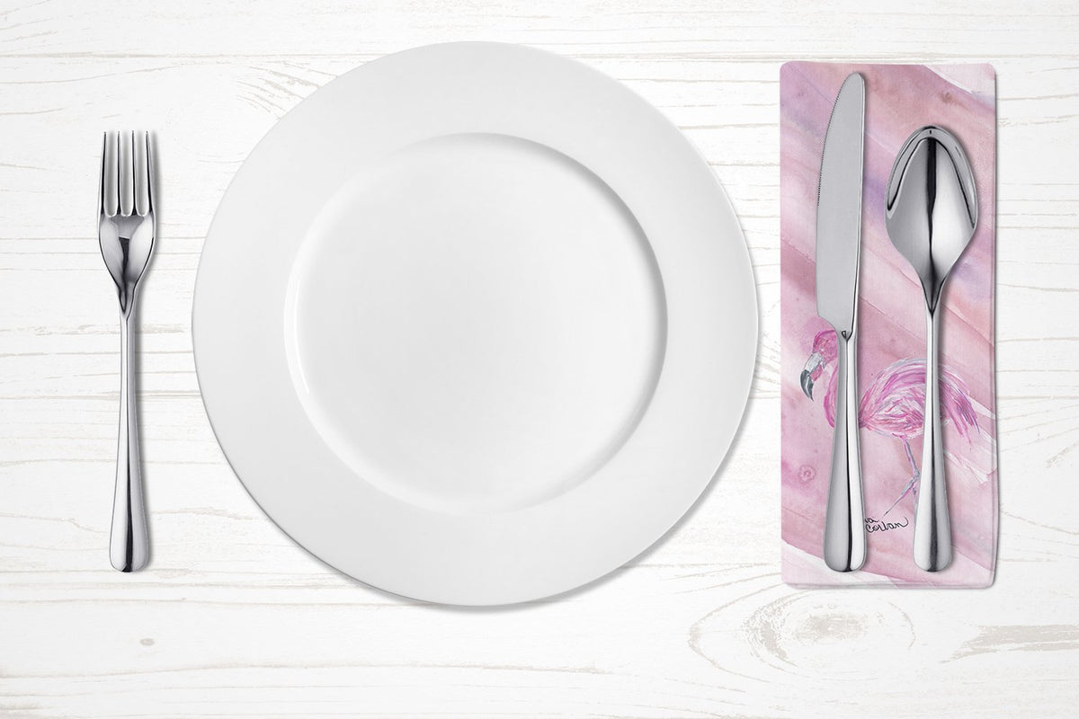 Flamingo #1 on Pink Napkin Cloth Washable, Soft, Durable, Table Dinner Napkins Cloth for Hotel, Lunch, Restaurant, Weddings, Parties