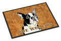 Boston Terrier Wipe your Paws Doormat Indoor Outdoor 18H X 27W Front Door Mat Rugs for Entryway, Non Slip Washable