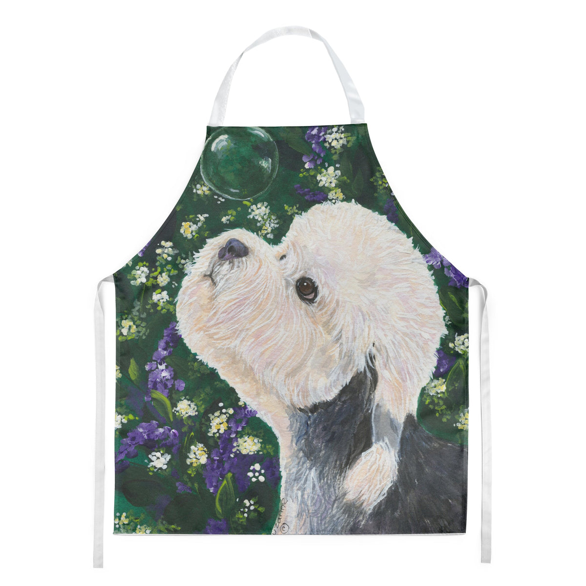 Dandie Dinmont Terrier Apron Cooking Kitchen Server Baking Crafts Gardening for Adult Women Men, Unisex, Large, Multicolor