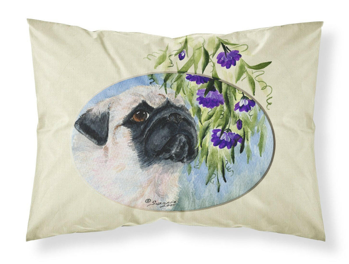 Pug Standard Pillowcase Lightweight Super Soft Easy Care Decorative Artwork Pillowcase, Standard