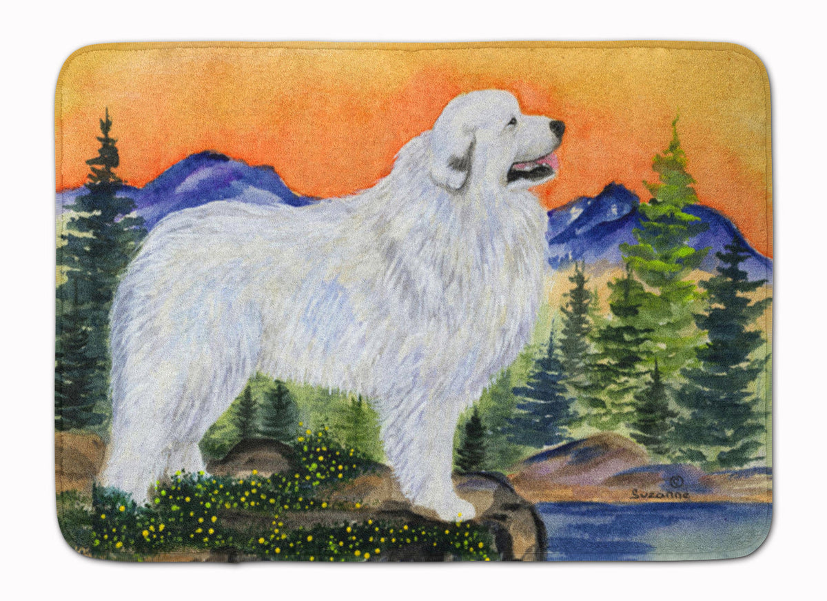 Great Pyrenees Memory Foam Kitchen Mat Machine Washable Anti-Fatigue Cushion Comfort Bath or Kitchen Rug