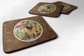 Lakeland Terrier Foam Coasters Set of 4 Cup Coasters for Indoor Outdoor, Tabletop Protection, Anti Slip, Mouse pad Material