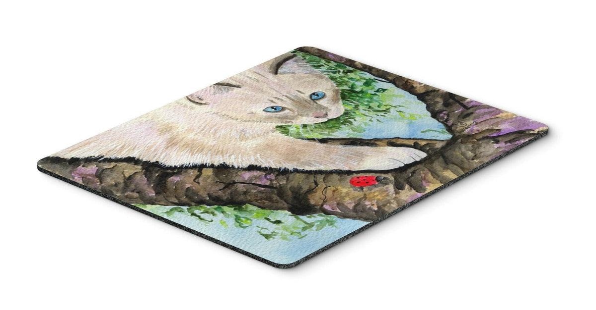 Cat - Birman Mouse Pad, Heat Resistant Trivet Hot Pad , Non Slip Rubber Desk Mat, Kitchen Counter Protector, Home Office Decor Gift