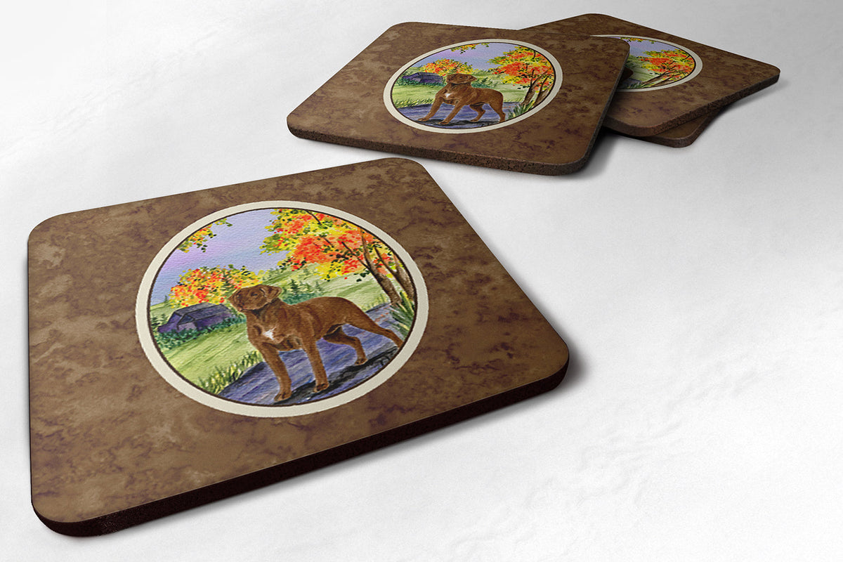 Chesapeake Bay Retriever Foam Coasters Set of 4 Cup Coasters for Indoor Outdoor, Tabletop Protection, Anti Slip, Mouse pad Material