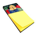 Golden Retriever Watercolor Sticky Note Holder Refillable Dispenser Desk Accessory 3x3 Pad Gift