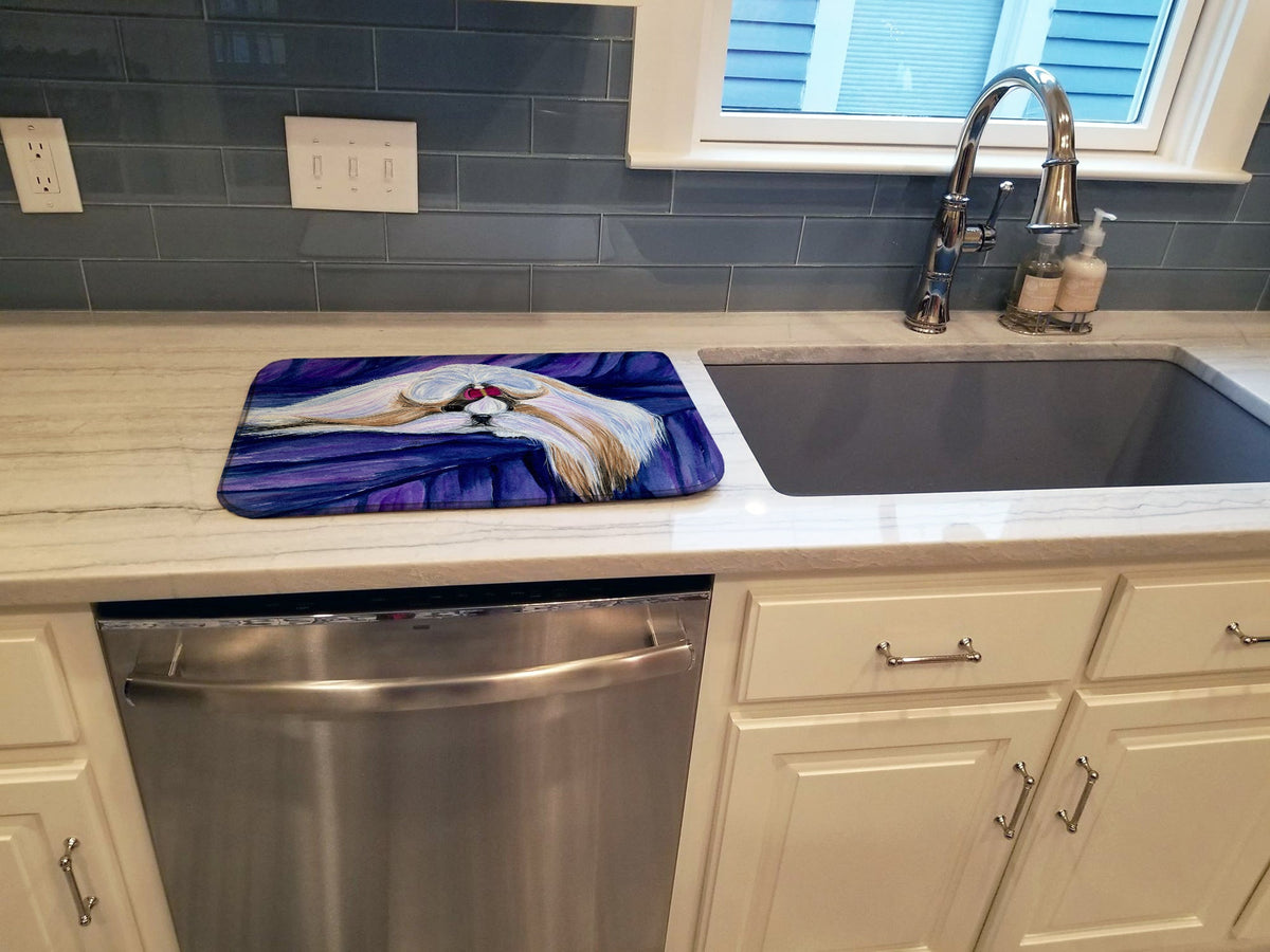 Shih Tzu Dish Drying Mat Absorbent Dish Drying Mat Pad for Kitchen Counter Dish Drainer Mat for Countertop, 14 x 21", Multicolor