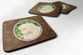 Golden Retriever Foam Coasters Set of 4 Cup Coasters for Indoor Outdoor, Tabletop Protection, Anti Slip, Mouse pad Material