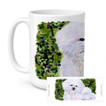 Bichon Frise Ceramic Coffee Mug 15 oz Decorative Large C Handle Mug Cup for Tea, Cocoa Hot Chocolate