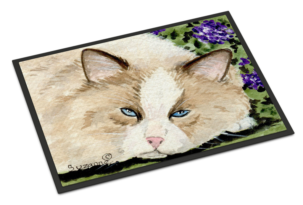 Cat Doormat Indoor Outdoor 24H X 36W Front Door Mat Rugs for Entryway, Non Slip Washable Low Pile,